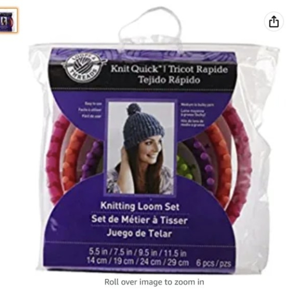 LOOPS & THREADS Knit Quick Knitting Loom Set, New In Package